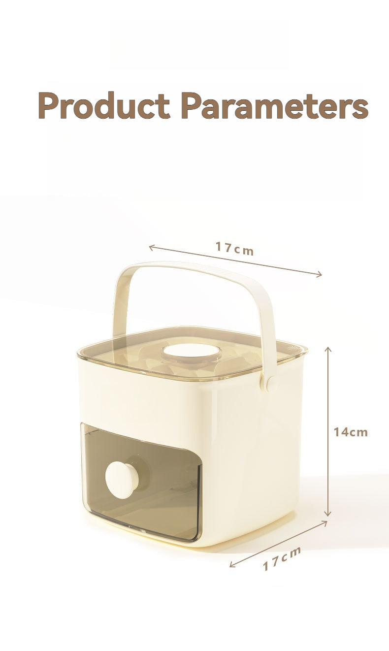 Press-Type Silicone Ice Ball Mold with Storage Container