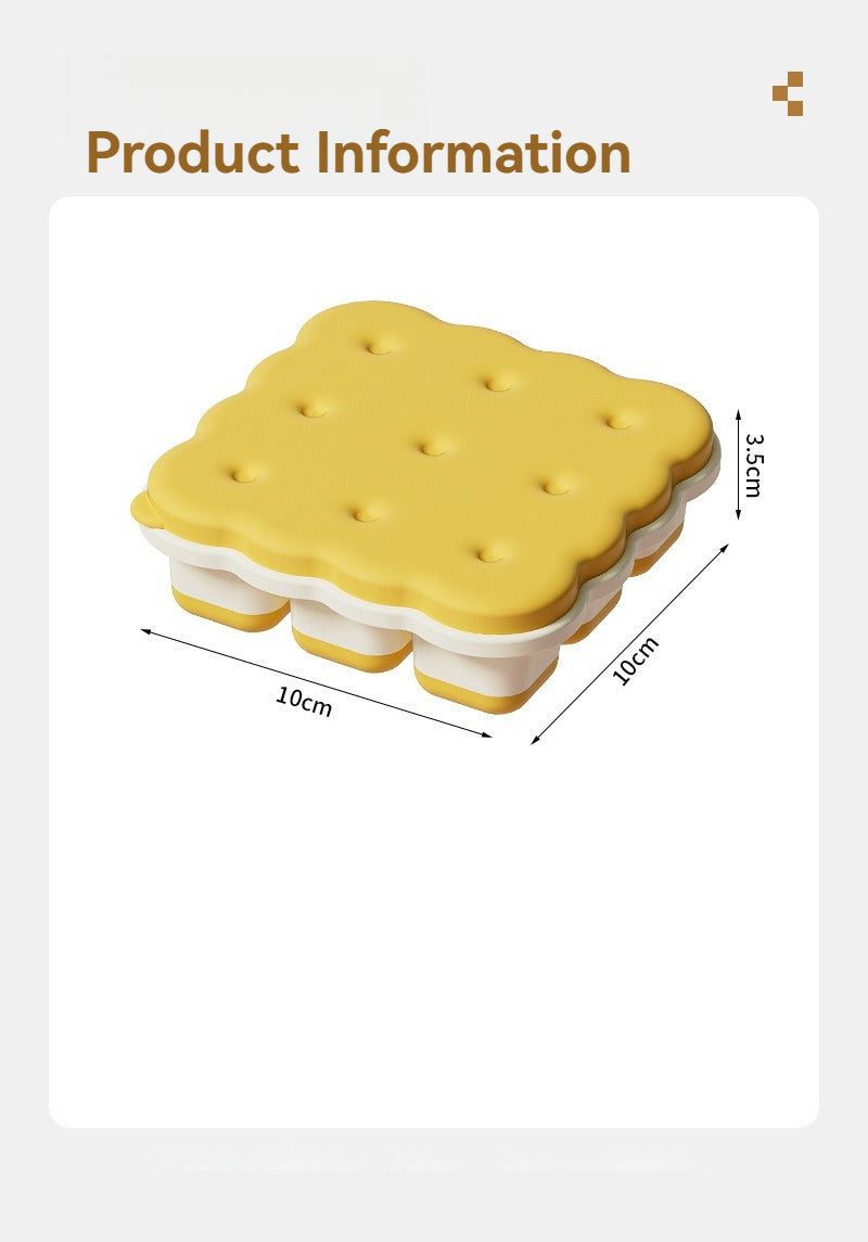 Biscuit Shape Silicone Ice Cube Tray