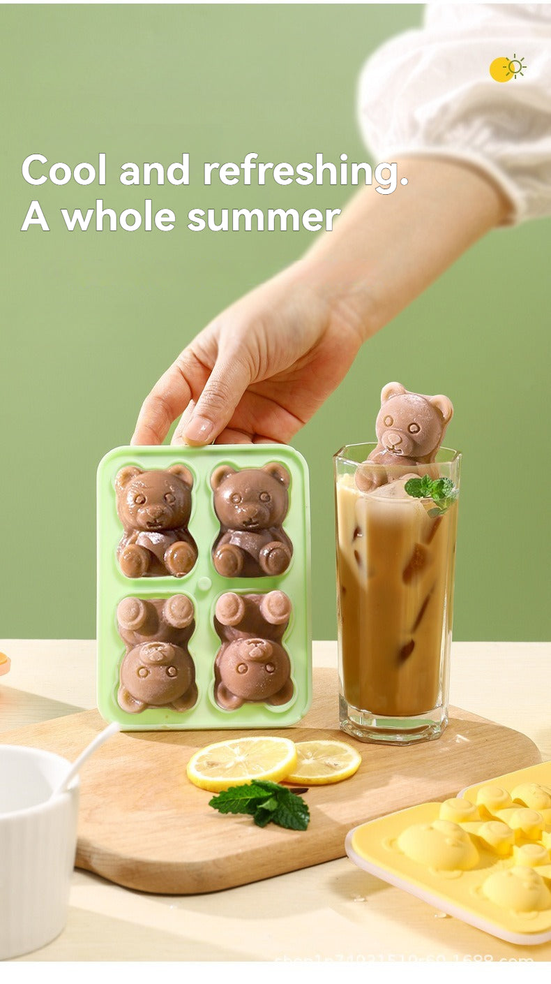 Bear Shape Silicone Ice Cube Tray