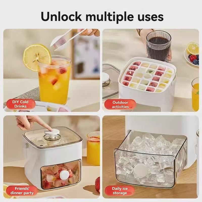 Ice Cube Storage Container with Lid