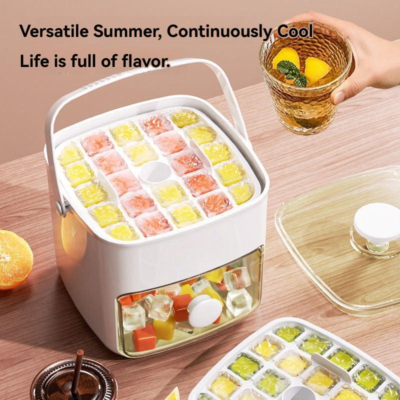 Ice Cube Storage Container with Lid