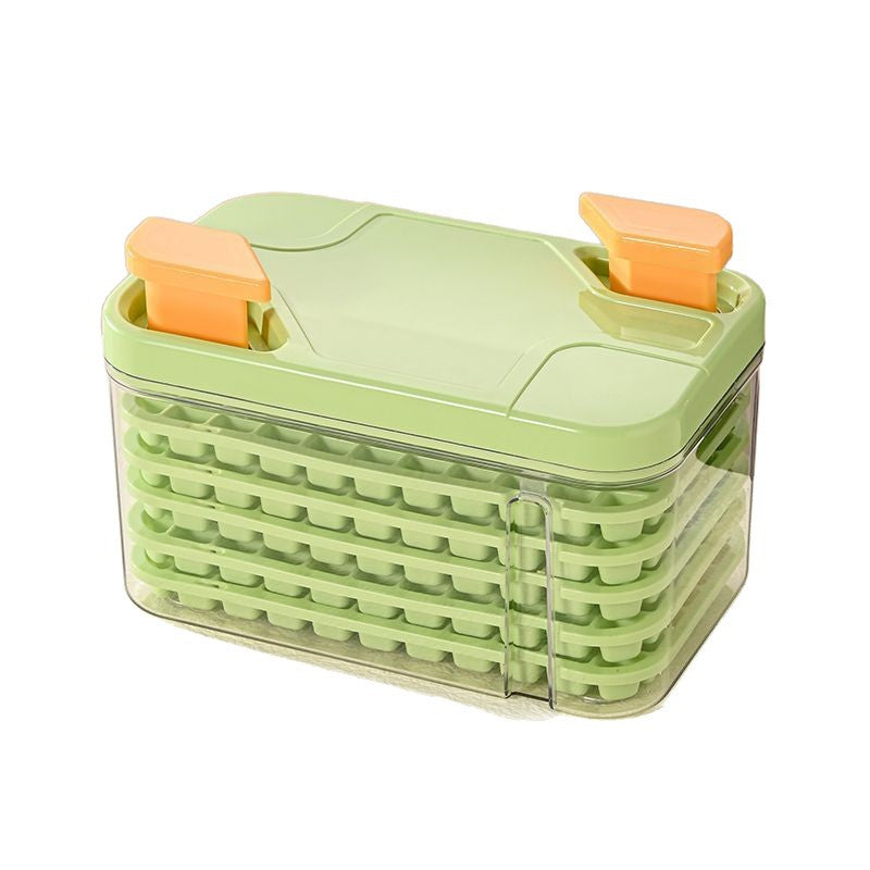 Large Capacity Ice Cube Tray with Storage Bin