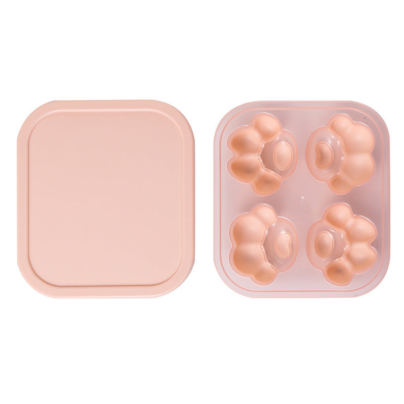 Cat Paw Silicone Ice Cube Tray with Lid