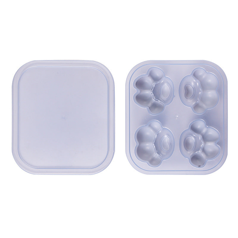 Cat Paw Silicone Ice Cube Tray with Lid