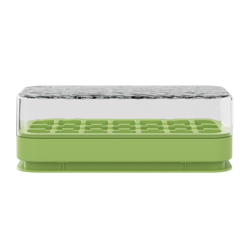 21-Grid Press Ice Cube Tray with Lid and Storage Container