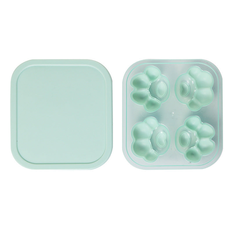 Cat Paw Silicone Ice Cube Tray with Lid
