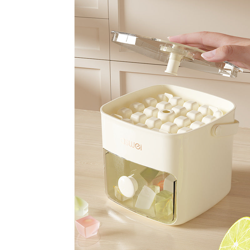 Press-Type Silicone Ice Ball Mold with Storage Container